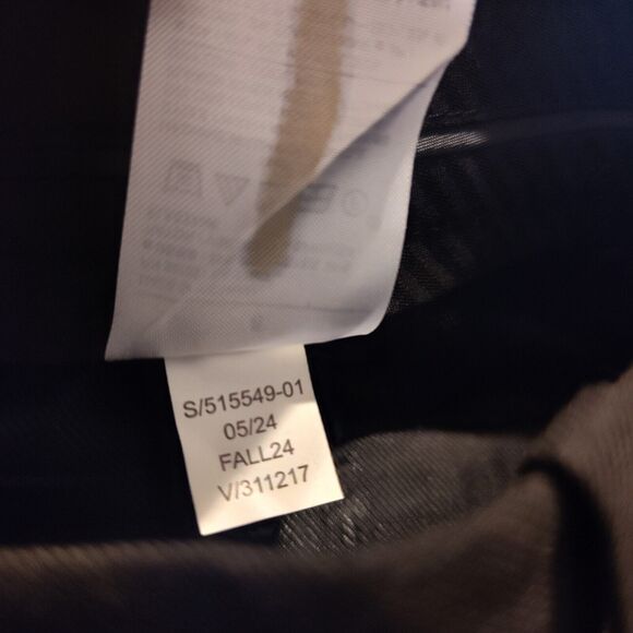 Banana Republic Black Ryan Fit Straight Leg Stretch Twill Pants Size 18 Office - Picture 11 of 12